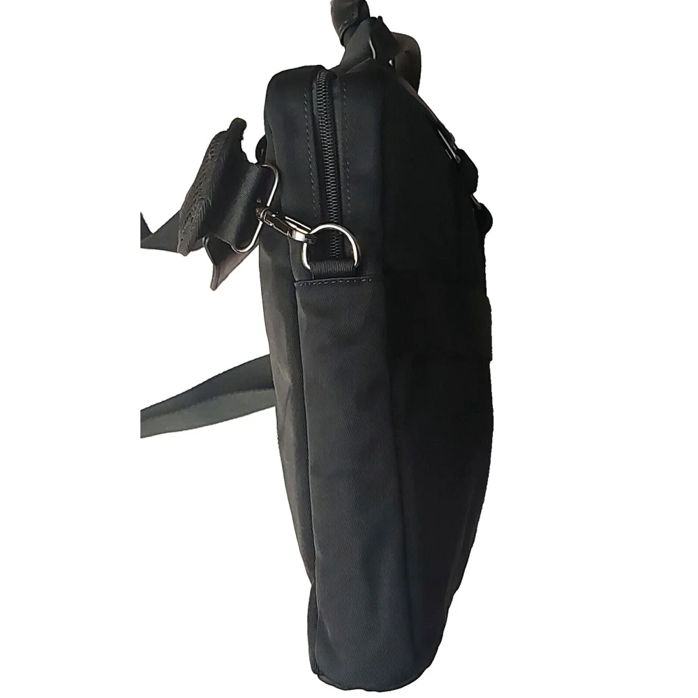 NWT Alfani Mens Nylon Briefcase Bag Black ONE SIZE